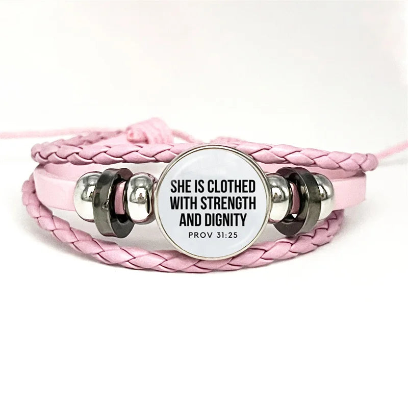 Bible Verse Faith Leather Bracelet – Handmade Multilayer Braided Christian Jewelry Gift - Image 20