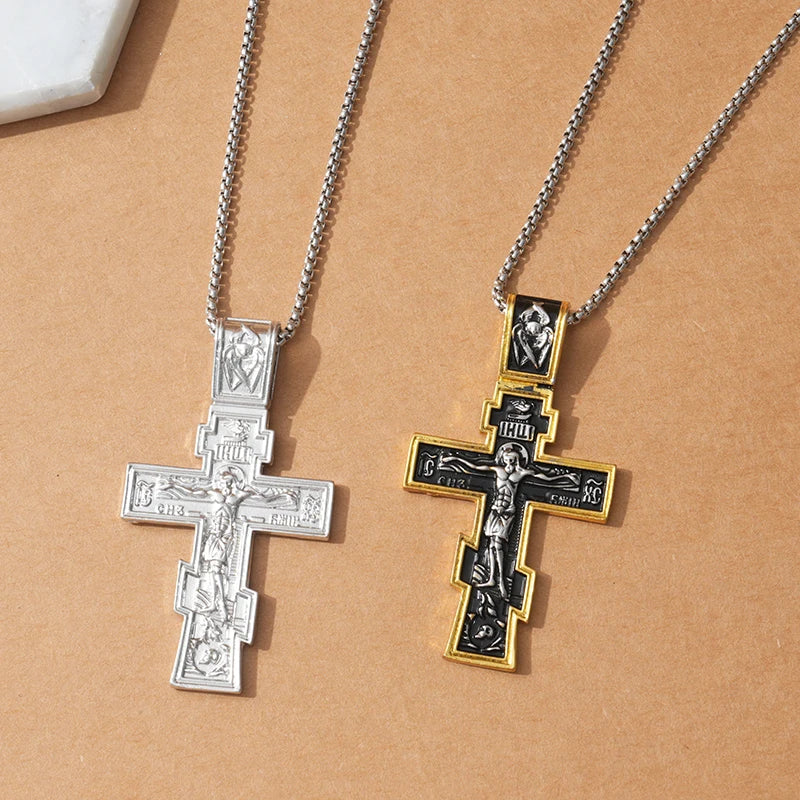 Movie John Wick Jesus Cross Necklace - Image 2