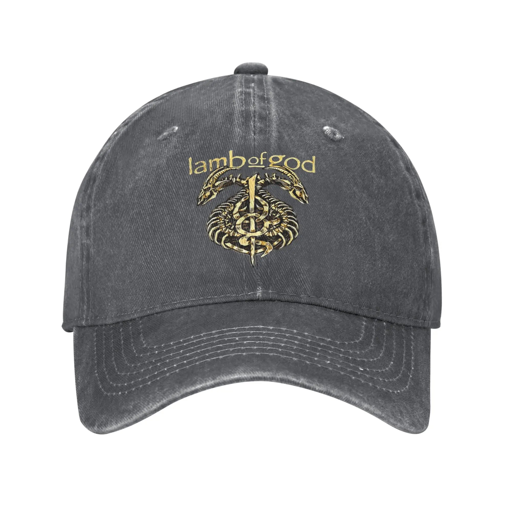 Lamb of God Band Sun Baseball Cap – Street Style Washed Trucker Hat for Men & Women - Image 12