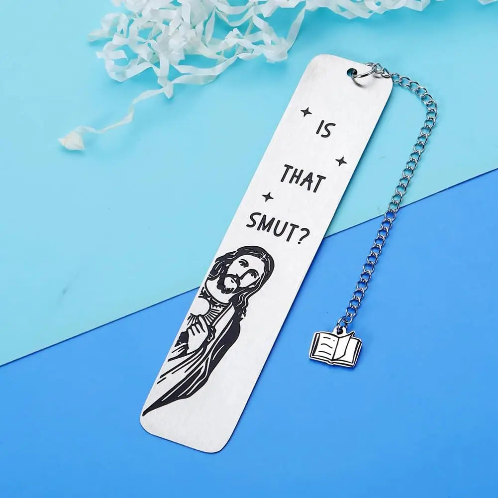 Funny "Peeking Jesus" Metal Bookmark – Humorous Gift for Book Lovers - Image 4