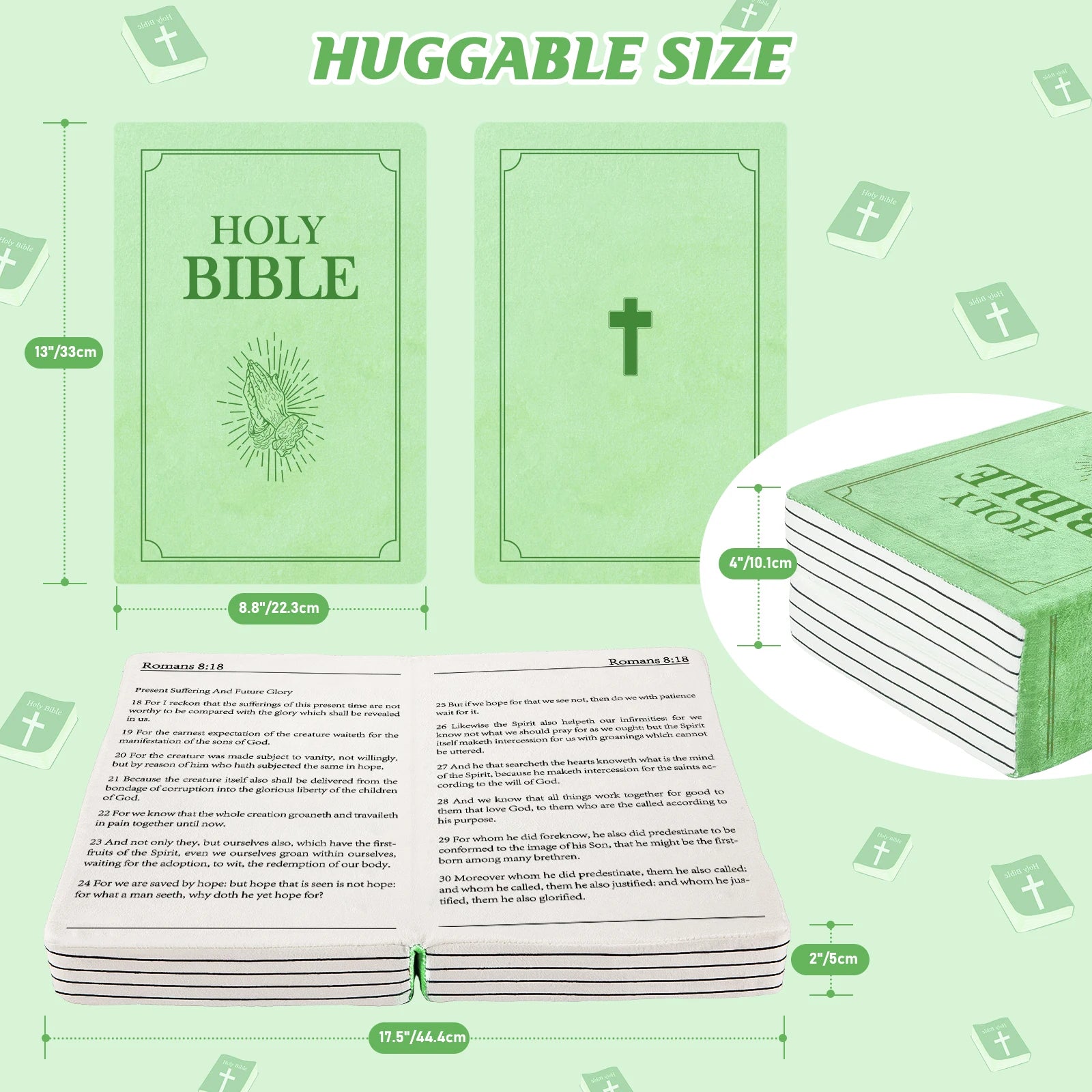 Mark 16 White Bible Memory Foam Pillow – Inspirational Christian Throw Pillow - Image 9