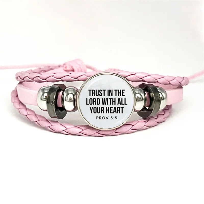 Bible Verse Faith Leather Bracelet – Handmade Multilayer Braided Christian Jewelry Gift - Image 13