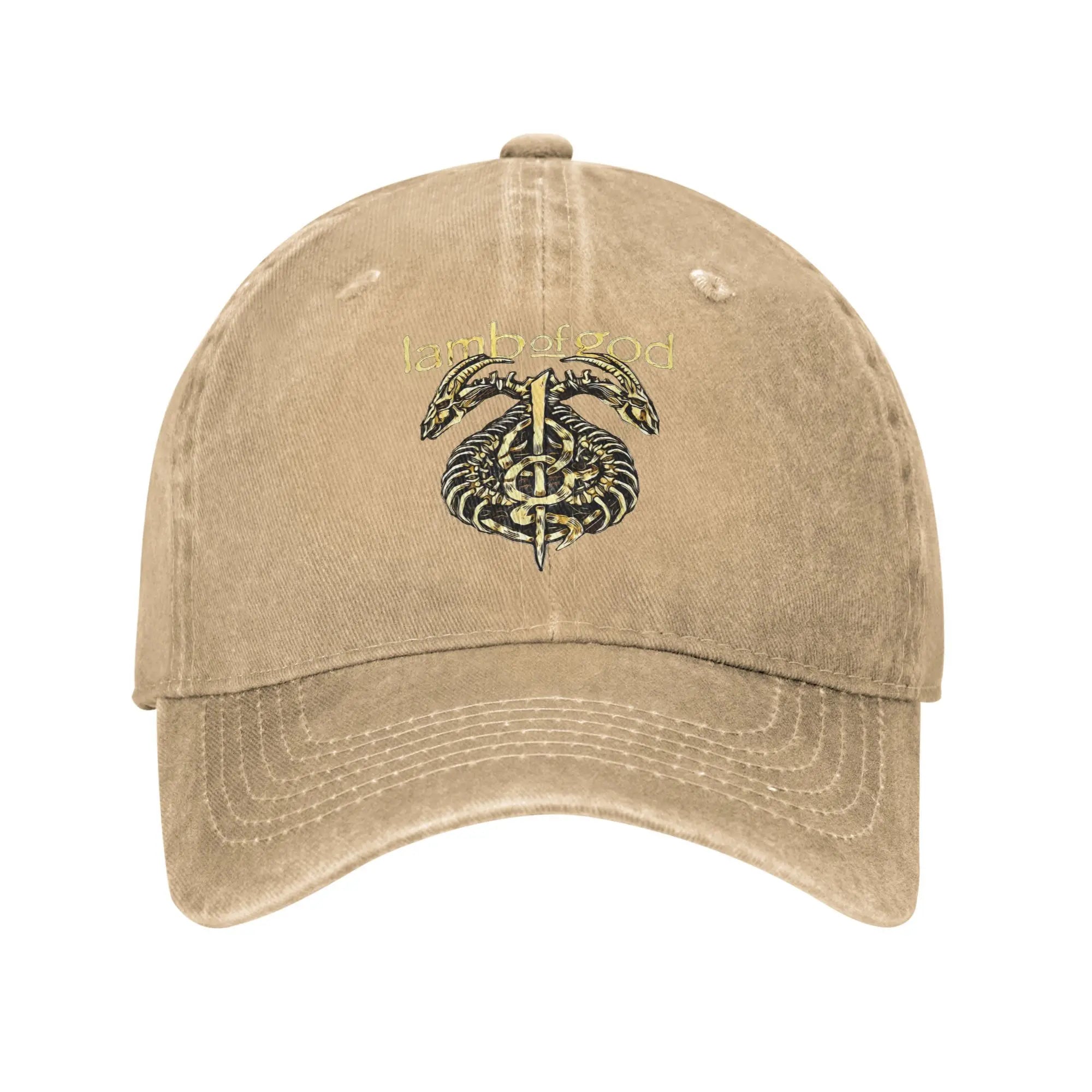 Lamb of God Band Sun Baseball Cap – Street Style Washed Trucker Hat for Men & Women - Image 10