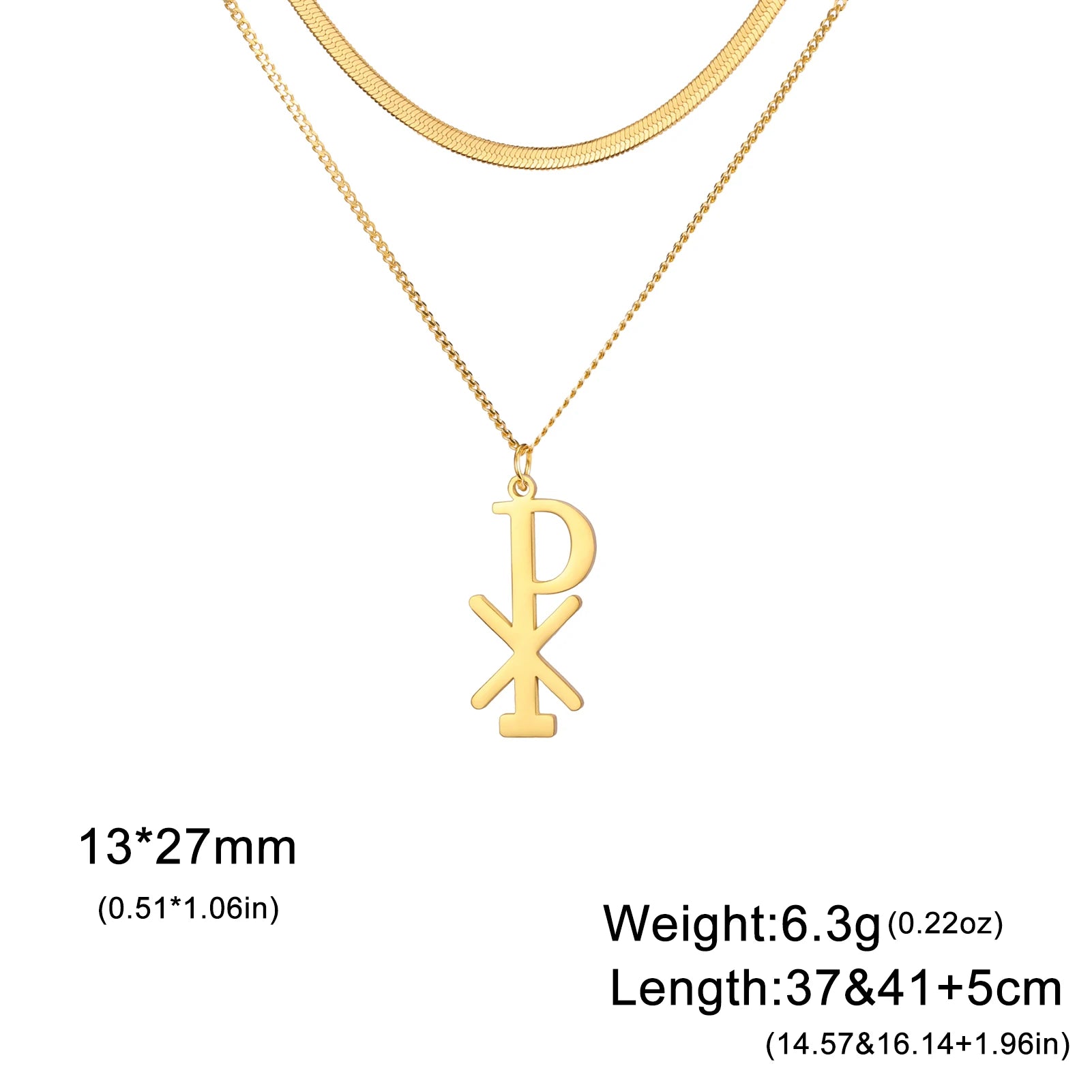Chi Rho Necklace – Stainless Steel Christian Pendant for Men & Women - Image 13