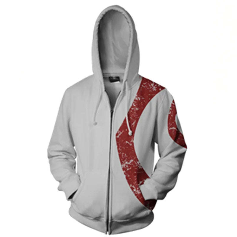 Anime God of War Kratos Hoodie – Custom Size Cosplay Jacket & Casual Sportswear - Image 6