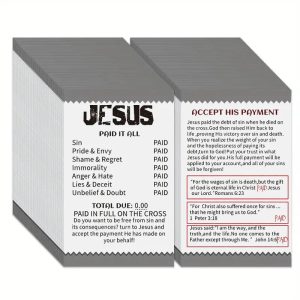 50/100 Pcs Gospel Booklet Cards – Pocket Bible Verse & Prayer Postcard Set