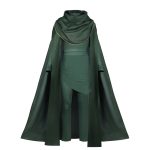 Loki "God of Lies" Cosplay Costume – Green Top, Pants & Cloak Set for Adults