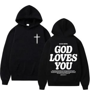 Harajuku Aesthetic Christian Jesus Church Hoodie