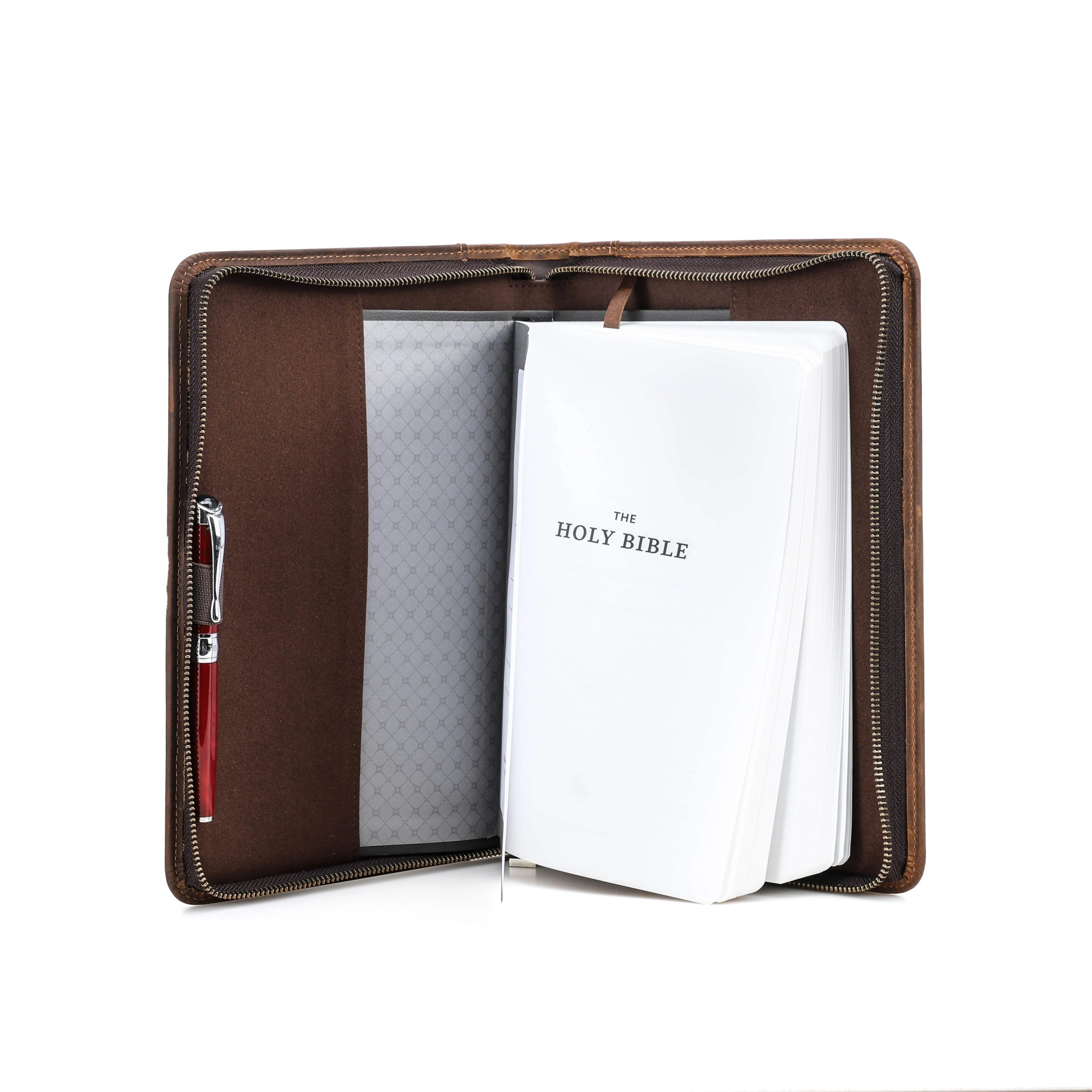 Handmade Custom Cowhide Leather Book Cover - Image 7