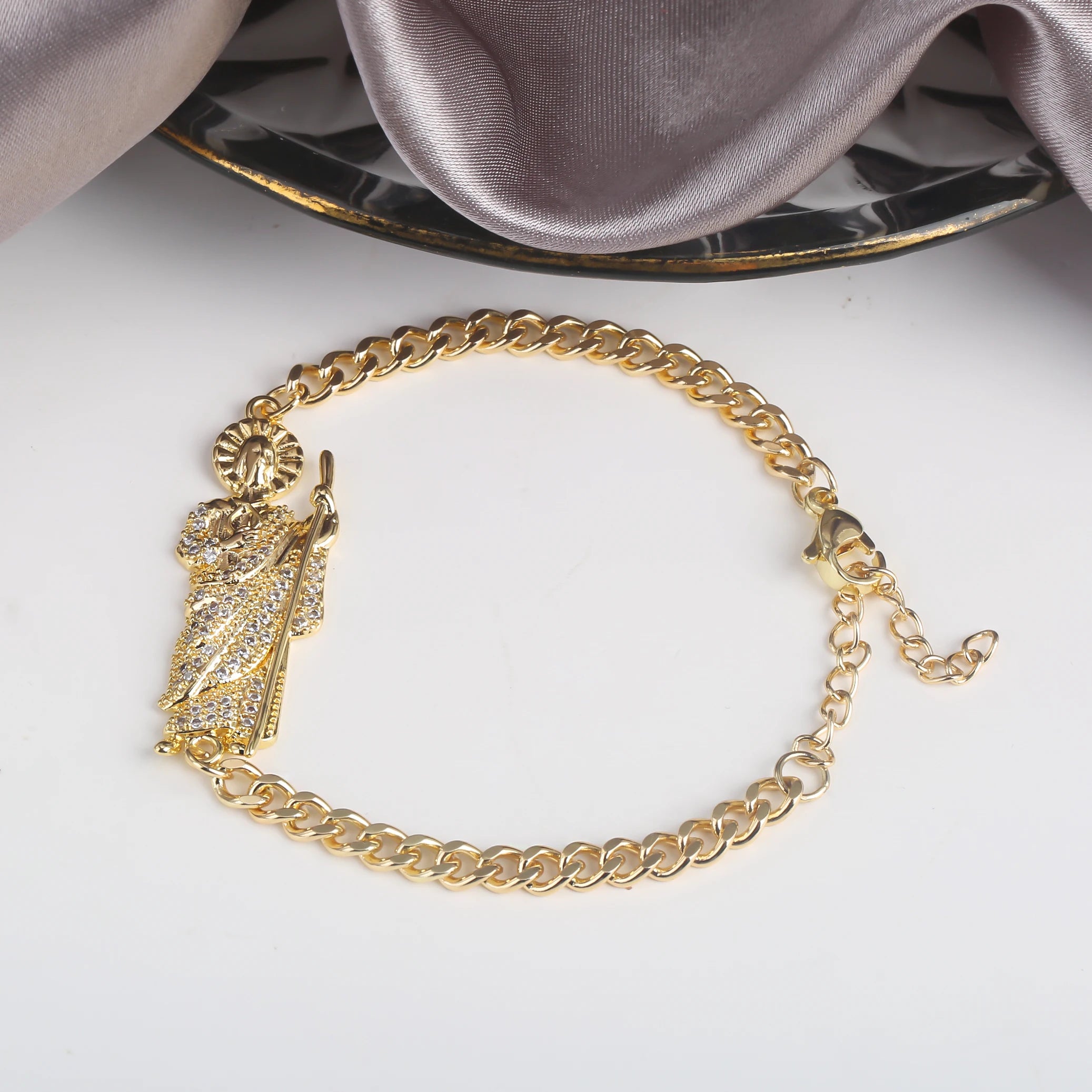 High-Quality St. Jude & Madonna Bracelet – Religious Jewelry Gift for Men & Women - Image 6