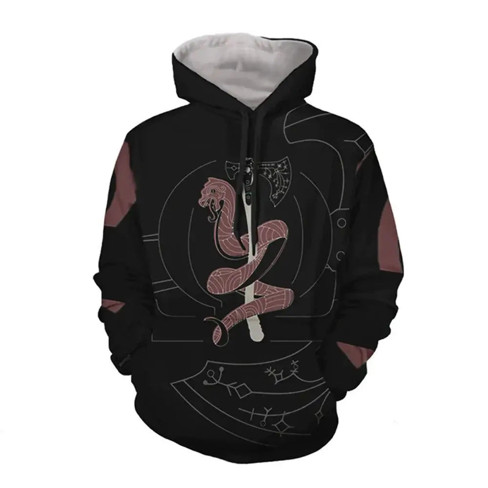 Anime God of War Kratos Hoodie – Custom Size Cosplay Jacket & Casual Sportswear - Image 7