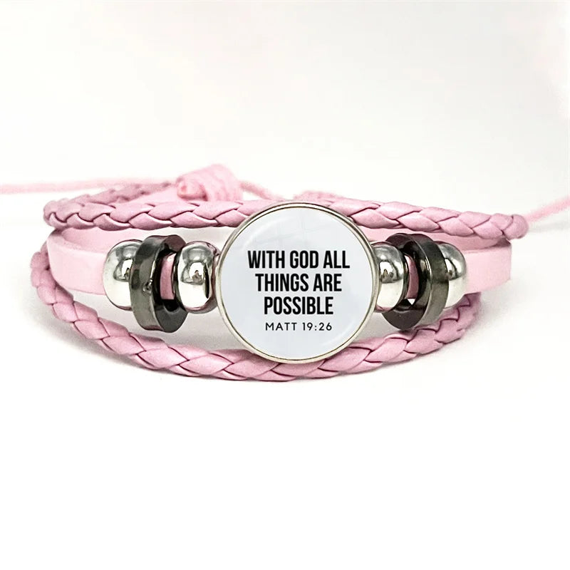 Bible Verse Faith Leather Bracelet – Handmade Multilayer Braided Christian Jewelry Gift - Image 15