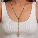 KunJoe Vintage Jesus Cross Pendant Necklace
