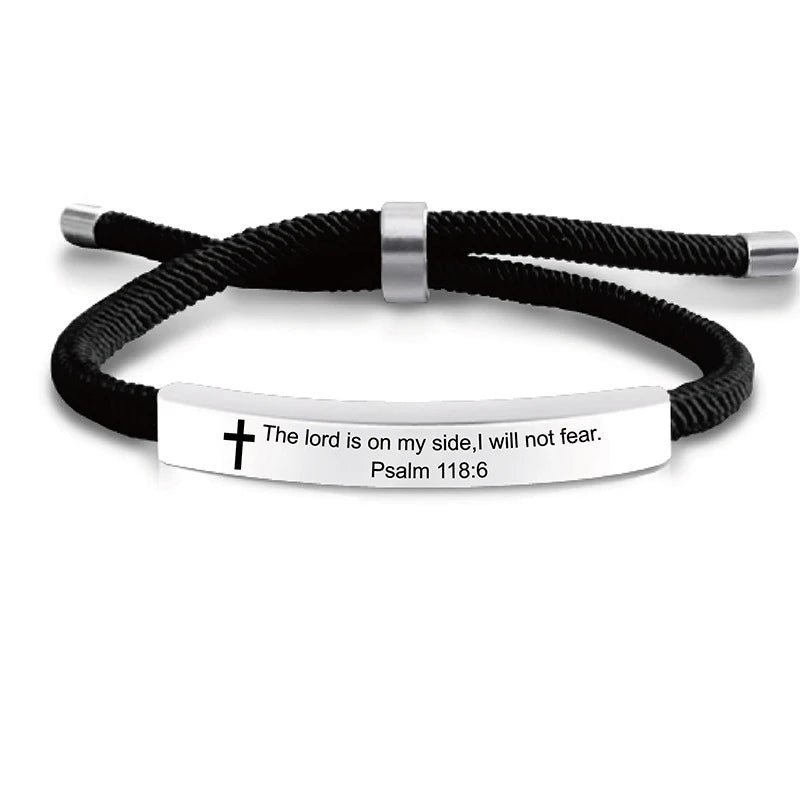 Cross Jesus Scripture Quote Bracelet - Image 10