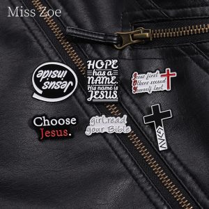 "Girl, Read Your Bible – Jesus Inside" Enamel Pin – Custom Christian Faith Brooch for Women