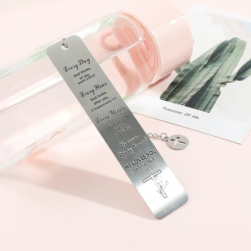 Jesus Cross Stainless Steel Bookmark - Image 4