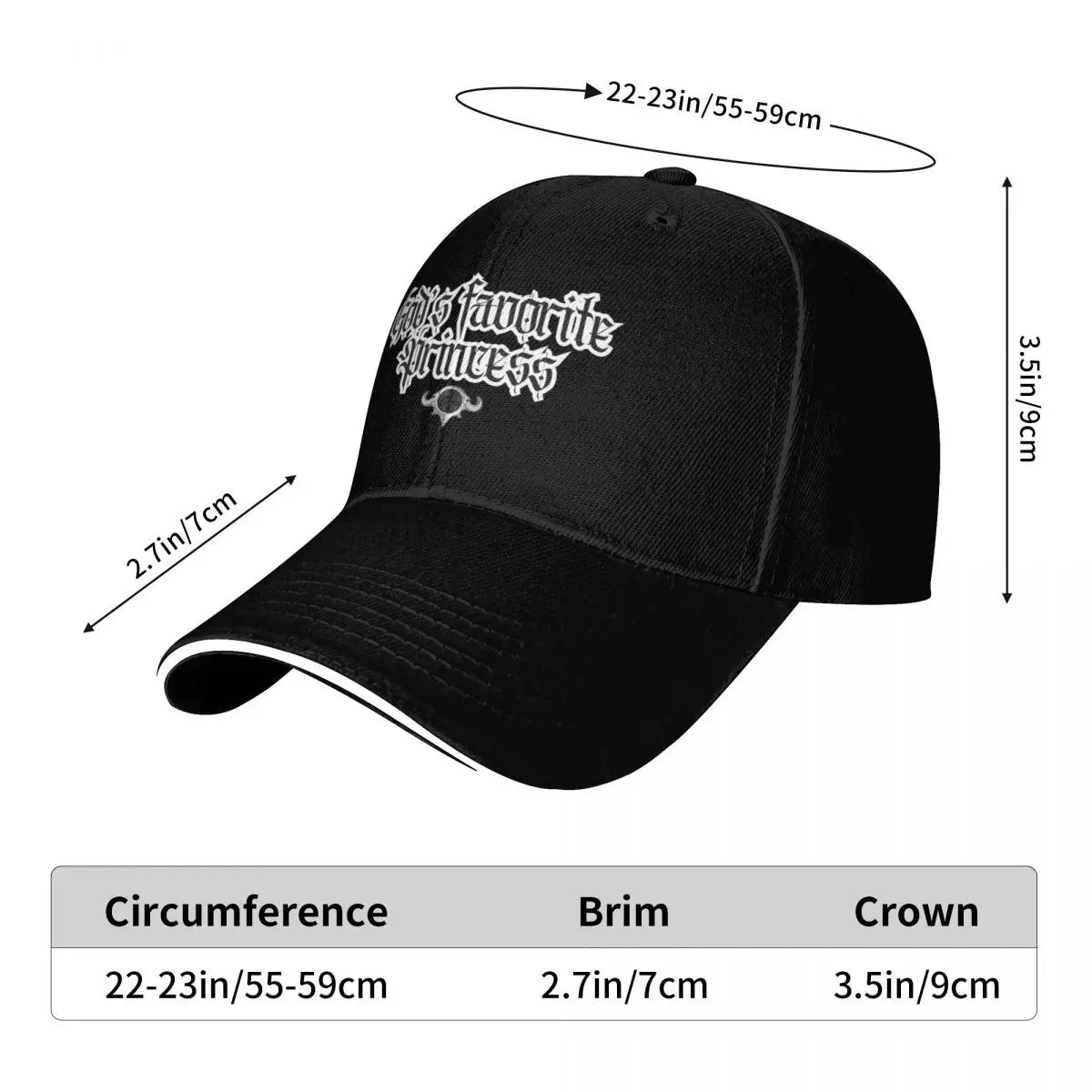god’s favorite princess Baseball Cap party Hat Trucker Cap Rugby Caps Male Women's - Image 6