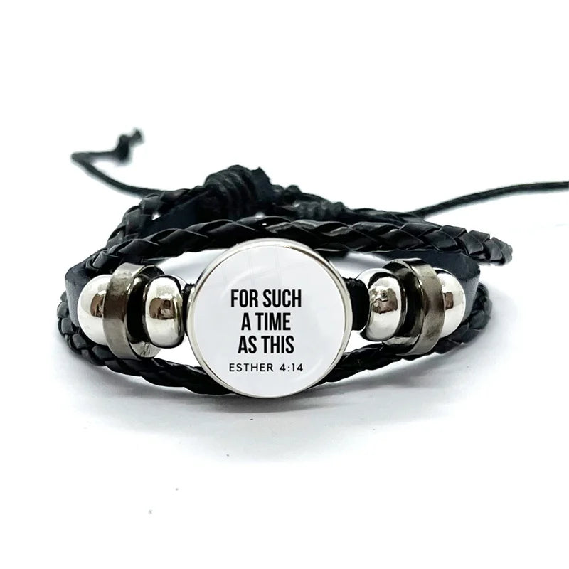 Bible Verse Faith Leather Bracelet – Handmade Multilayer Braided Christian Jewelry Gift - Image 11